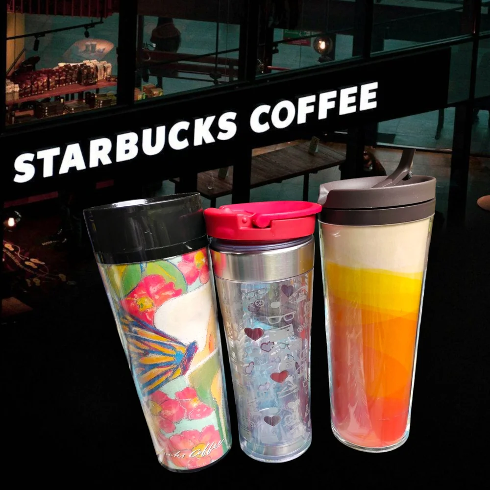 Vintage Starbucks Vibrant Tumbler Trio